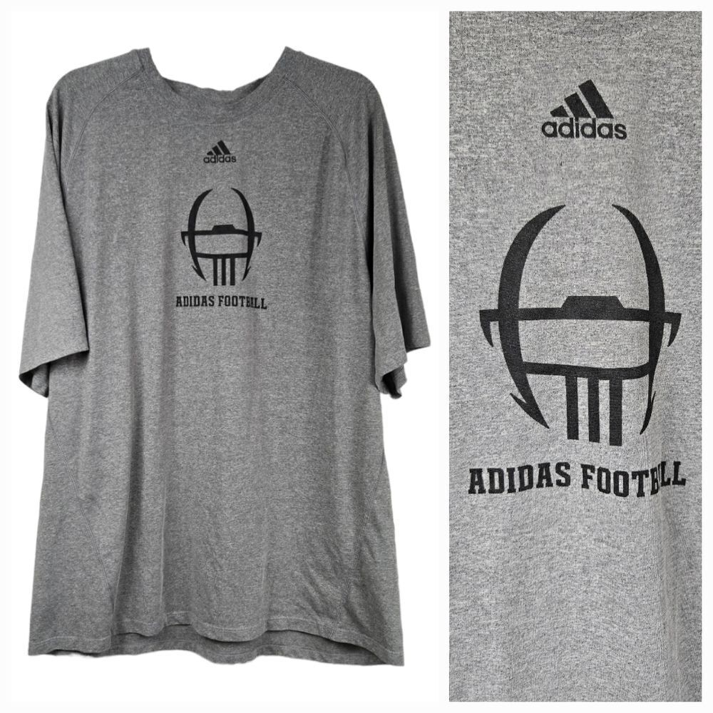 ADIDAS Football Men's 2XL Climalite Active Training Athletic Tee Exercise Shirt